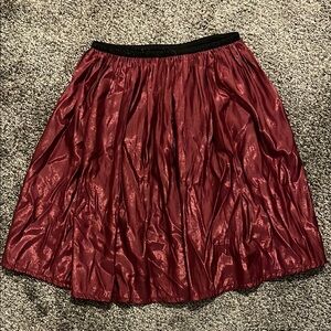 Charlotte Russe maroon women’s lined  Skirt